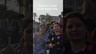 Masti at Crystal World Water Park waterpark crystalworld family funny [upl. by Dnalkrik]