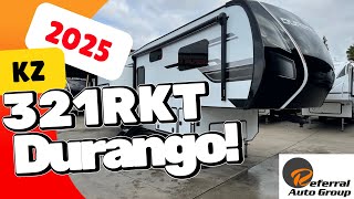 2025 KZ Durango 321RKT Tour Video  Referral Auto Group [upl. by Charline]