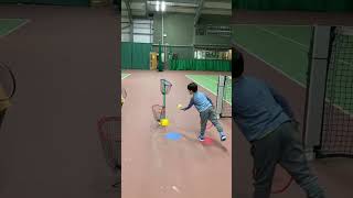 Non co operative stations for tots tennis tennis kindergarten kindergartenlearningvideos tenis [upl. by Nesila]