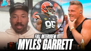 Myles Garrett On The INSANE Impact He Has On The Field Thoughts On TJ Watt Comparisons  Pat McAfee [upl. by Eynenihc639]