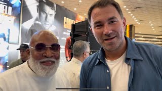 LEONARD ELLERBE amp EDDIE HEARN SQUASH BEEF AT CANELO BERLANGA JOKE “IT’S BUSINESS NEVER PERSONAL” [upl. by Weaks]