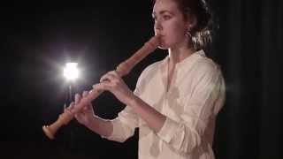 Clara Guldberg Ravn  J S Bach Corrente from solo in a minor BWV 1013 [upl. by Htaek]