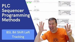 Allen Bradley PLC BSL Bit Shift Left Sequence Programming Part 8 [upl. by Atnomed]