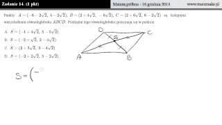 Zadanie 14  matura próbna  grudzień 2014 [upl. by Thebault]