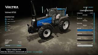 Valtra Valmet 8750  New Mod  Farming Simulator 22 [upl. by Nelrsa]