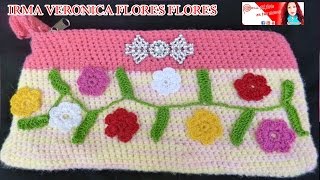 COMO TEJER CARTUCHERA TEJIDA A CROCHET PARA NIÑAS PASO A PASO [upl. by Kirimia]