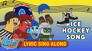 ICE HOCKEY SONG  Lyric Video  Olley Dinosaur  Learn Sing Explore  Educational Kids Songs [upl. by Rabelais]