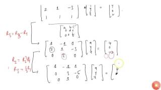 Solving lnear equation by matrix [upl. by Raina]