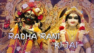 radha rani ki jai maharani ki jai  barsane wali ki jai radha rani statusgaurav krishna goswami [upl. by Boyt]