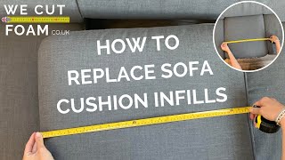 How to replace sofa cushions foam wecutfoamcouk [upl. by Armillas523]