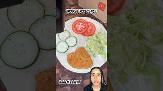 Wrap de pollo facil shortsvideo short food comida [upl. by Necila148]