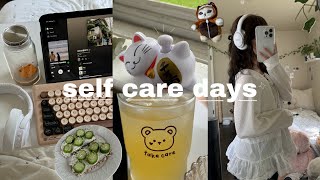 SELF CARE DAYS 🧸🌱 eating better new hair ghibli night peaceful no talking [upl. by Ninaj662]