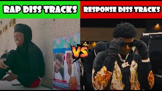 RAP DISS TRACKS VS RESPONSE DISS TRACKS 🔥 [upl. by Wernick]