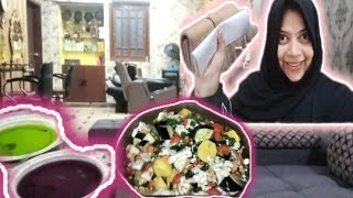 My custard recipe khud ki thori c tempering🥰  mix veggie recipe full day routine vlog [upl. by Ahtrim932]