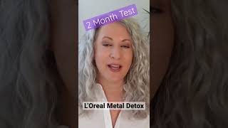 Better than purple shampoo for gray and Silver hair LOreal Metal Detox [upl. by Luahs724]