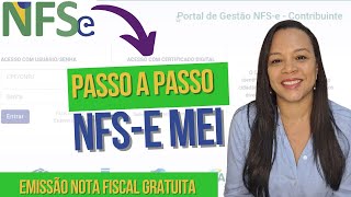 COMO Emitir NOTA FISCAL de Serviço MEI pelo Portal Nacional  PASSO A PASSO COMPLETO [upl. by Nisse]