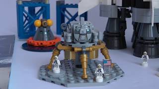 Lego Saturn V Review  Die 1 Meter große Rakete 21309 [upl. by Enajiram]