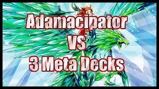 Adamancipator Vs 3 Meta Decks EDO PRO [upl. by Anitnemelc]