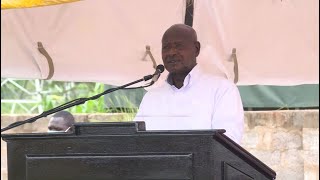 PRESIDENT MUSEVENI HAS COMMISSIONED A FRUIT PROCESSING PLANT IN NAKASONGOLA [upl. by Corenda]