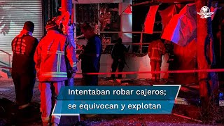 Reportan explosión en cajeros automáticos de banco en Cuernavaca [upl. by Annuahs]