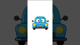 Car drawing easy  Car smiley face drawing  Car drawing video  trending cartoon cardrawing [upl. by Idnam]