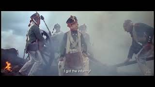 Battle of Borodino from Soviet Oscarwinning film quotWar and Peacequot 1967 directed by Sergei Bondarchuk [upl. by Merill155]