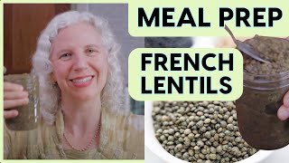 French Lentils  Easy Instant Pot  Meal Prep Green Lentils today [upl. by Sergio]