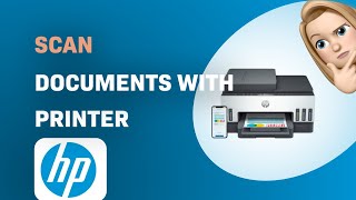 How to Scan Documents with the HP Smart Tank 7305 Printer [upl. by Roberto88]