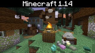 Minecraft 114  Zombie Villages Stonecutter Crafting Campfire Chimneys Better Scaffolding [upl. by Simona]