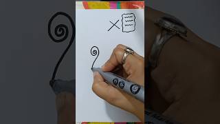 How To Draw Scroll Paper Step by Step shorts shortsfeed [upl. by Lorre358]