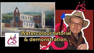 Colinsteedart Watercolour Tutorial How to Paint Tintern Abbey in Wales [upl. by Nahtal]