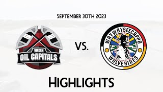 HIGHLIGHTS  Virden Oil Capitals  Waywayseecappo Wolverines Sept 30 2023 [upl. by Idid]