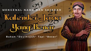 Nama Dan Sejarah 12 Bulan Dalam Kalender Jawa  Belajar Jawa [upl. by Adlez]