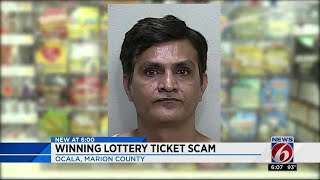 Clerk accused of stealing winning lottery ticket [upl. by Lesde]