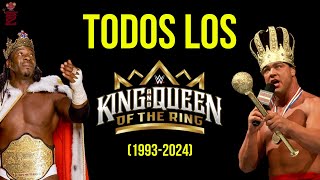 TODOS LOS KING OF THE RING DE LA HISTORIA 19932024  F24 [upl. by Ayotl]