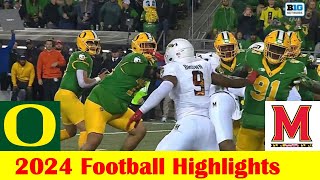 Maryland vs 1 Oregon Football Game Highlights 11 9 2024 [upl. by Roi]