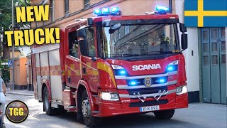 Stockholm Worlds Oldest Fire Station amp NEW Scania Engine [upl. by Werby]