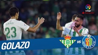 Golazo de Boudebouz 22 Real Betis vs Getafe CF [upl. by Hollis303]