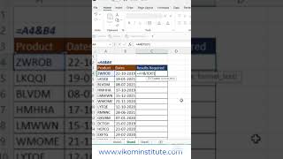 Merge values with dates in excel excel dates vikaljain [upl. by Harcourt]