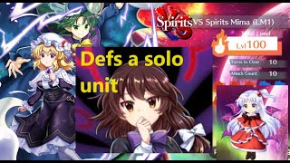 Touhou Lost Word Divergent Spirits LM1 Mima lvl 100 SOLO CLEAR Shinki Renko [upl. by Avrit184]