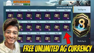 😍FREE 10000 AG CURRENCY IN BGMI amp PUBG MOBILE  UNLIMITED FREE AG CURRENCY ParasOfficialYT [upl. by Nothgiel540]