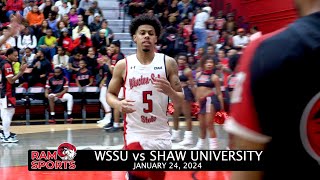 WSSU Mens Basketball 2024 WinstonSalem State vs Shaw [upl. by Adnilreb]