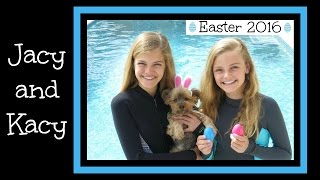 Easter 2016  Haul amp Egg Hunt  Jacy and Kacy [upl. by Nuajed714]