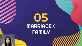 Marriage and Family  Part 5  Understanding the Self [upl. by Adnohs163]