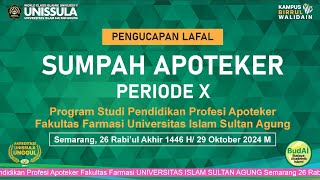 Sumpah Apoteker 29 Oktober 2024 [upl. by Ibba]