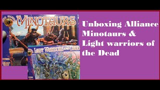 Unboxing Alliance 172 scale minotaurs and light warriors of the dead [upl. by Eob]