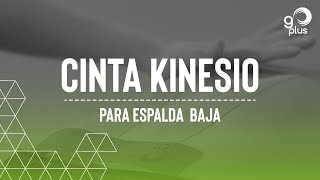 Colocación de cinta kinesio para espalda baja [upl. by Ardnuhs]