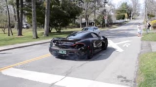 McLaren P1 Launch Control and Burnout [upl. by Tare571]