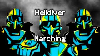 Helldiver Marching Cadence  Democratic Marching Chant amp Beat  Helldivers 2 [upl. by Settera]