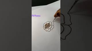 Peoney flowers tutorials diy mehndi hennaart henna hennadesign trending gift mehndiartist [upl. by Grefe]